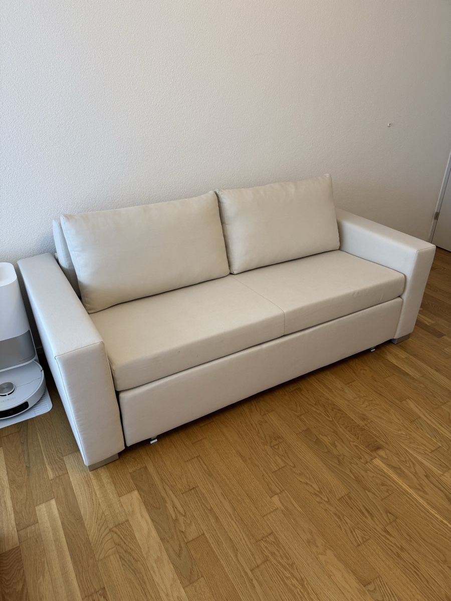Divani: Schlafsofa LATINA Basic, Cremé, 193cm breit, Top Zustand! – Usato da Horw venduto da mirma