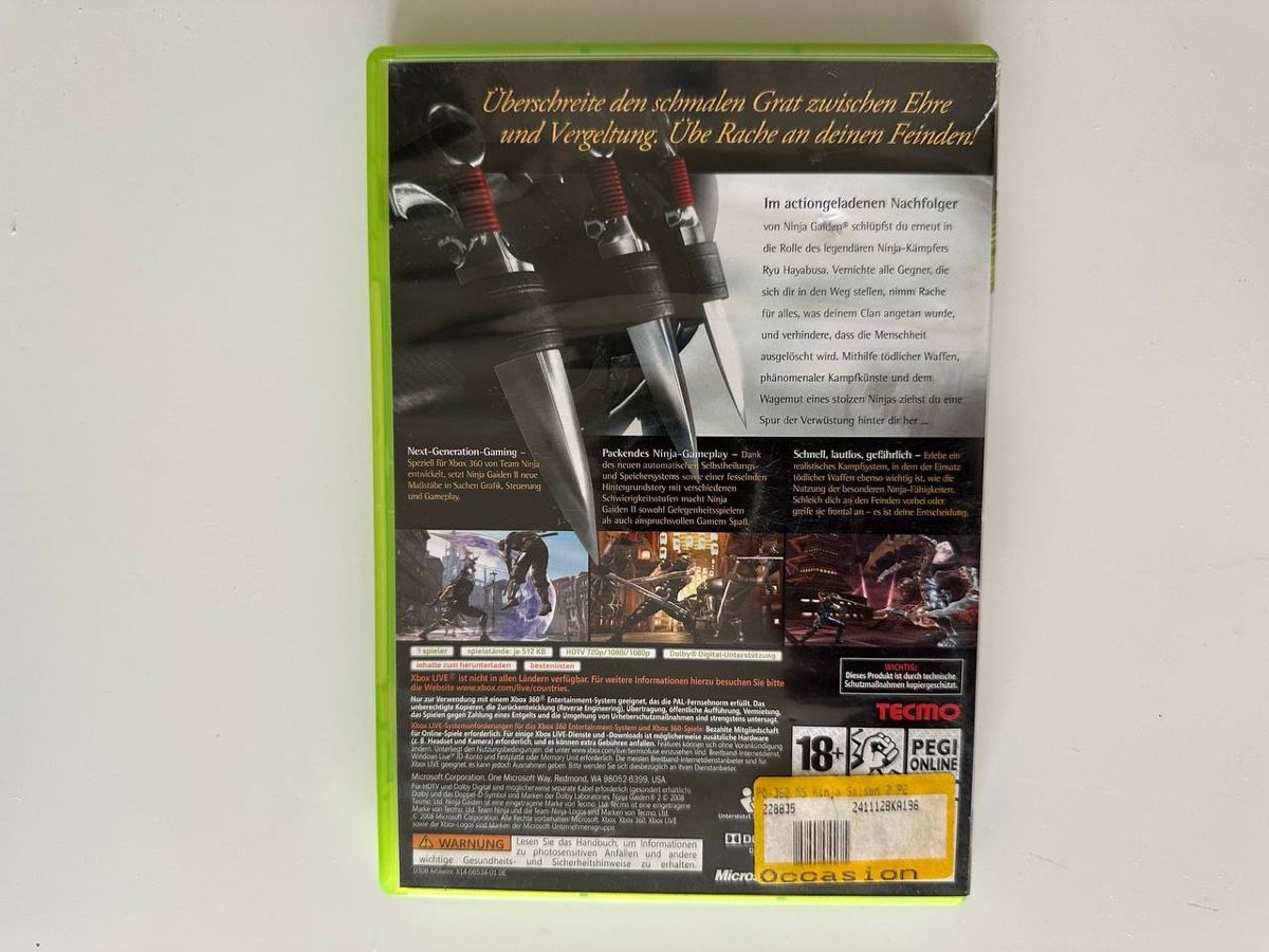 Spiele: Ninja Gaiden II, Xbox 360 – Gebraucht aus Couvet von Aura_aura 2