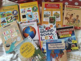 10 Kinder Schülerbücher Wissen/Lernen