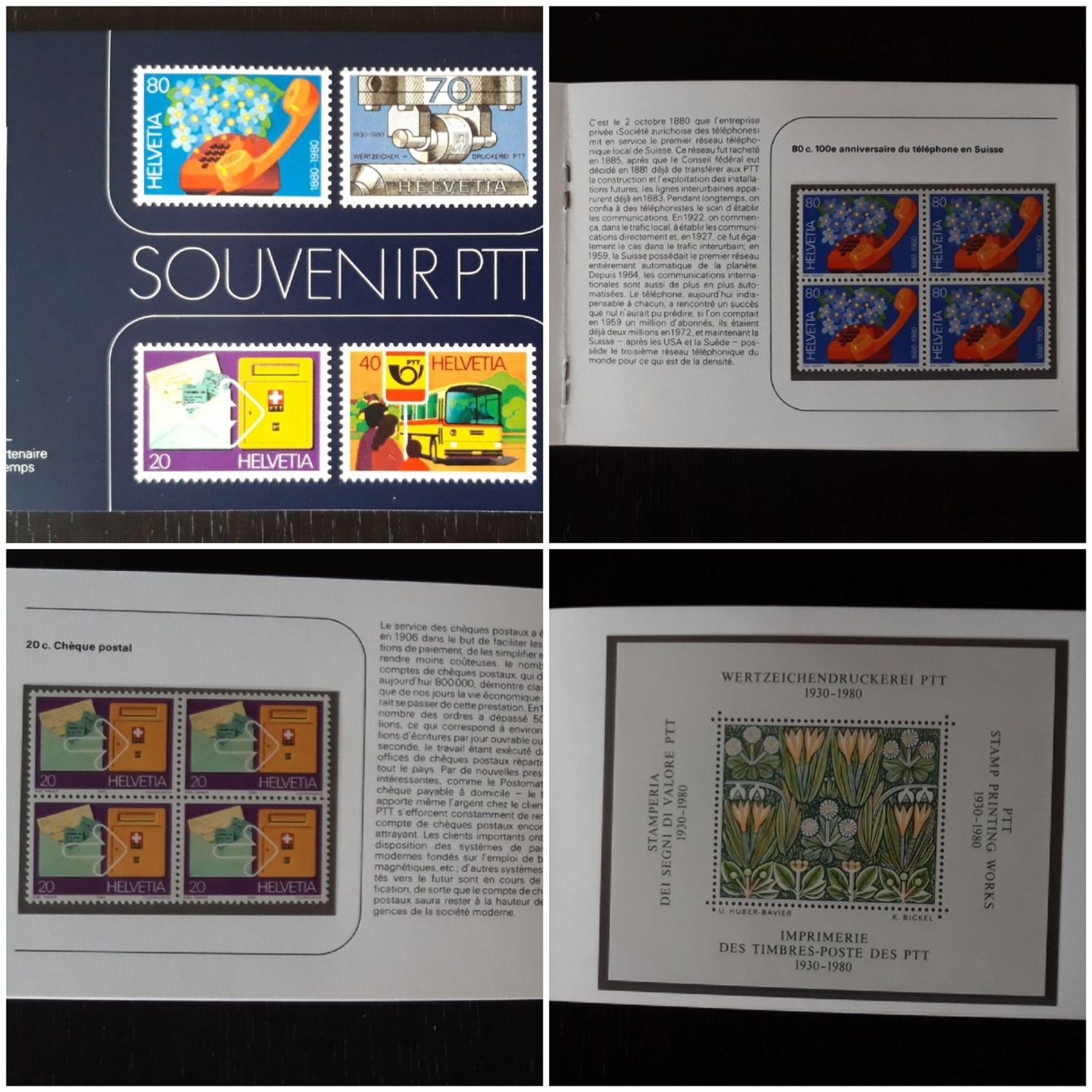 Tutti i francobolli: Heftchen Souvenir PTT mit postfrischen Marken – Usato da Buus venduto da papillon098
