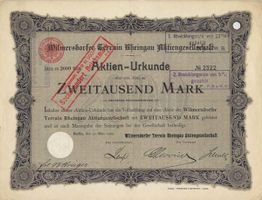Wilmersdorfer Terrain Rheingau AG, Berlin - 1905