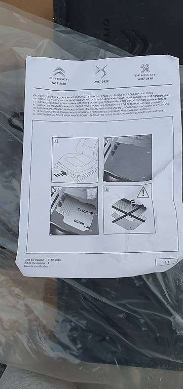 Tappeti & Tappetini: Tapis neuf Citroën Spacetourer /Campster/Vanster – Usato da Chamoson venduto da mas_f2tv 1