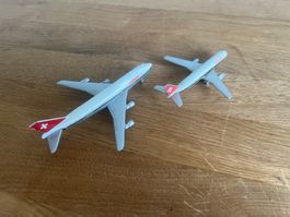 2x Swissair Modelle Flugzeuge
