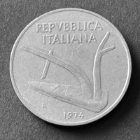 Repubblica Italiana- Moneta da 10 Lire, anno 1974