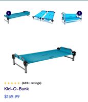 Kid-O-Bunk Etagenbett 2 Betten klappbar Camping Kinder