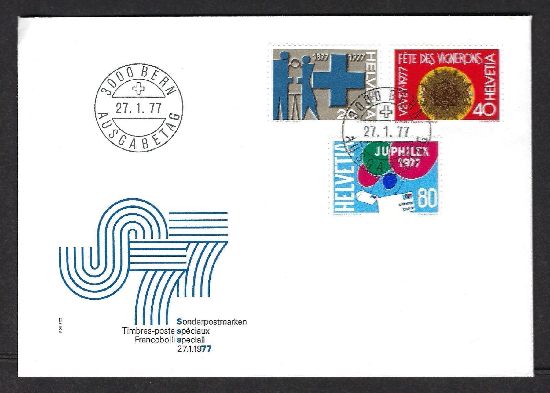 Tutti i francobolli: Sonderpostmarken 1977, Ersttagsbrief – Usato da Luzern venduto da Einh0rn