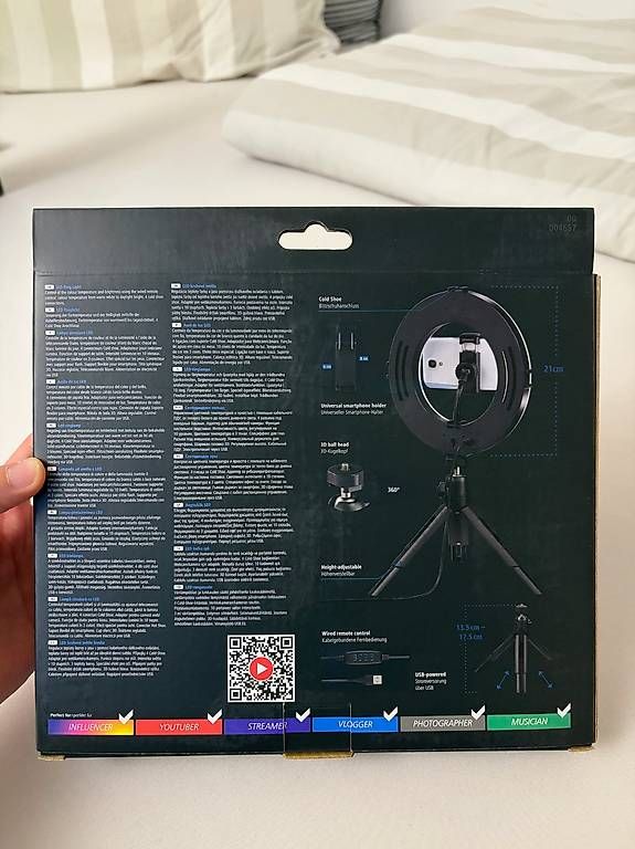 Lampen: Hama LED Ringlicht mit Stativ – Neu und originalverpackt aus Erlen von Nussi-59 1