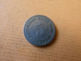 Dt. Reich 1893 A, 5 Pfennig