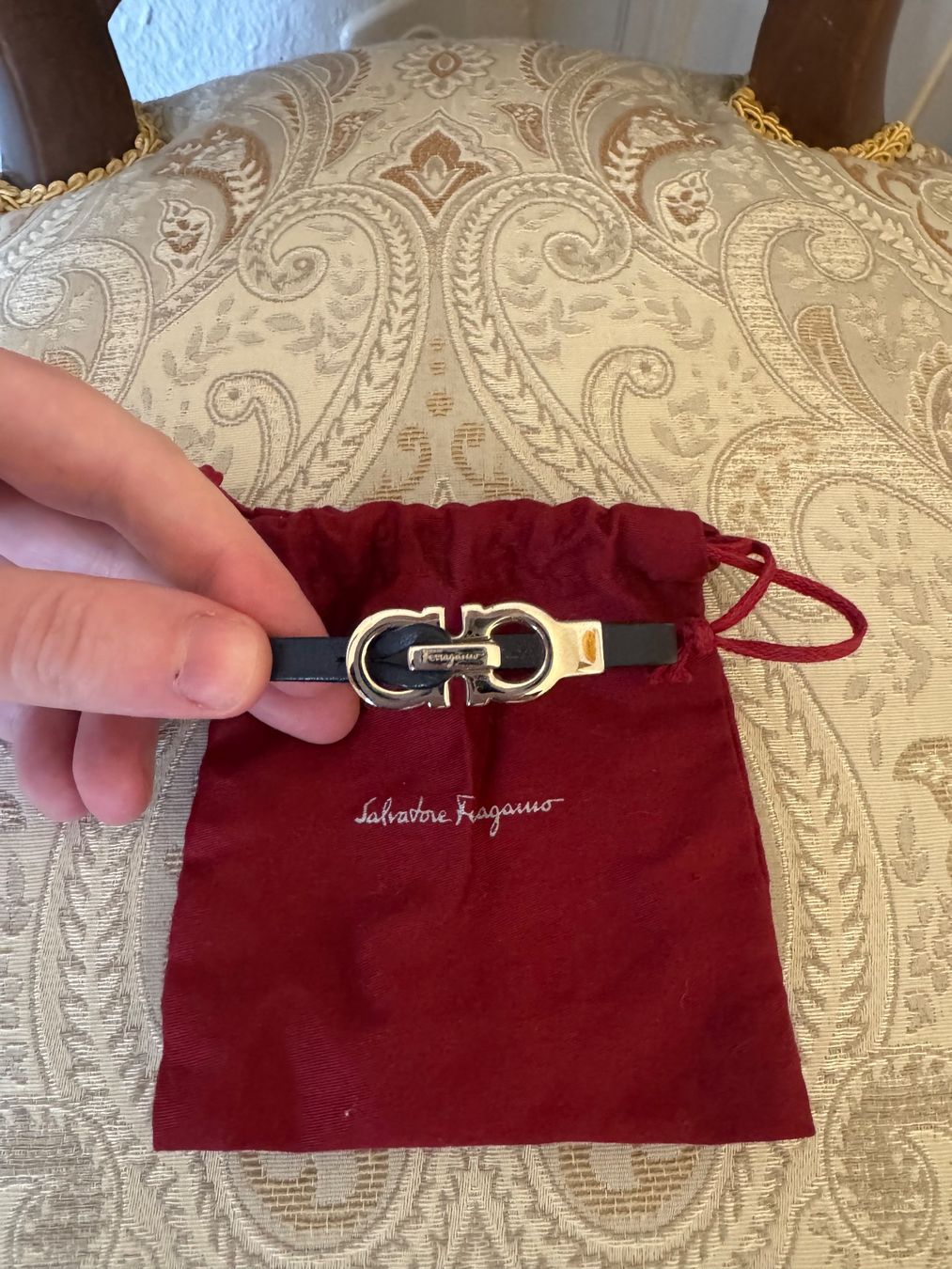 Salvatore Ferragamo Bracciali & Braccialetti: Salvatore Ferragamo Leather Bracelet – Usato da Lausanne venduto da sjc_8xtb 1