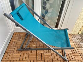 Balkon Klapp Liegestuhl Garten Relax Liege Strandstuhl