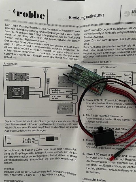Robbe RC Modellbau: Battery-Switch / Sicherheitsumschalter – Neu und originalverpackt aus Würenlingen von Delfinli1 1