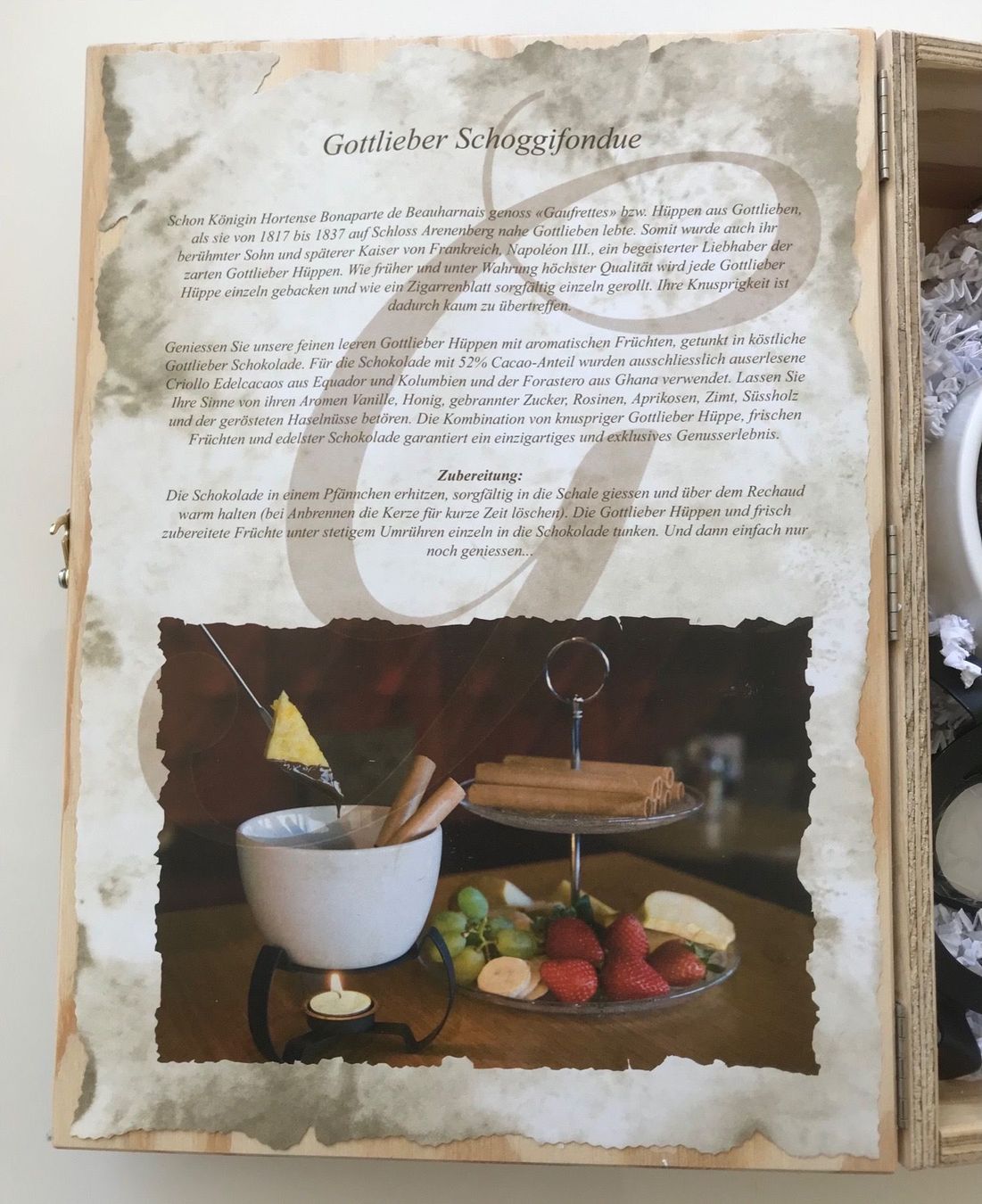 Set di piatti: Coffret cadeau - Kit - Fondue chocolat – Nuovo e nell'imballaggio originale da Biel/Bienne venduto da granitod 2