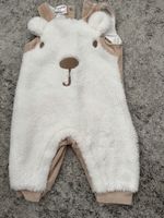 Baby Strampler Prenatal Bär beige weiss Grösse 56