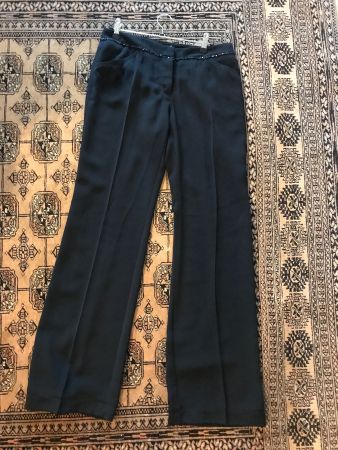Damen Hose straight leg mit Pailletten