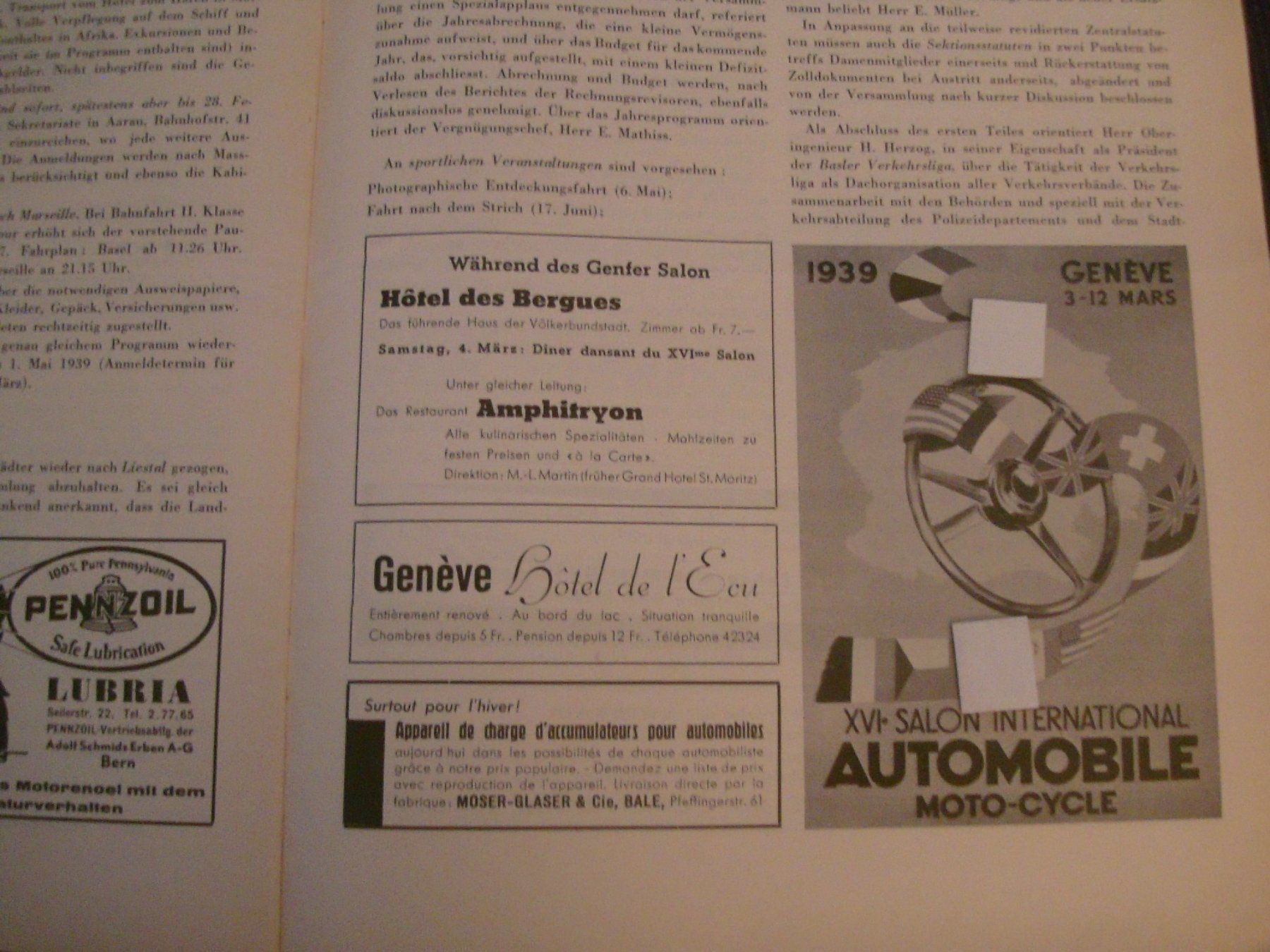 Zeitschriften & Magazine: Zeitung - Auto - ACS - 1939 - Heft Nr. 4 – Gebraucht aus Neuenegg von flohcante 7