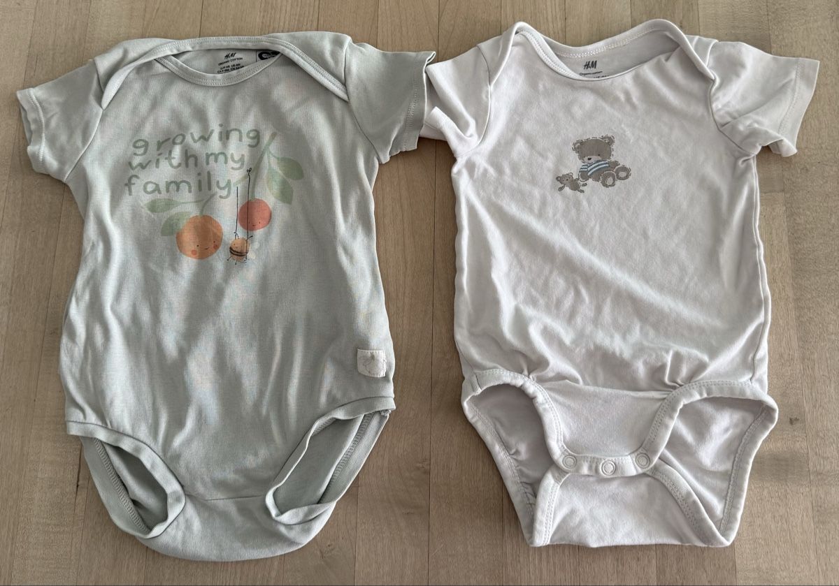 H&M Lotti & Set di vestiti: 2 süsse Kurzarm Bodys 68/74 von H&M – Usato da Lyss venduto da Sibella56