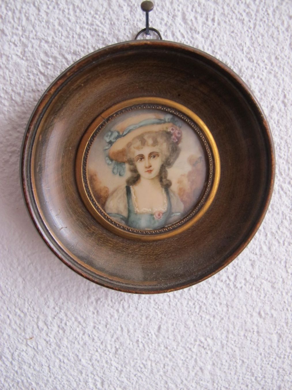 Dipinti: miniatur Damen Portrait 19 jh – Usato da Wädenswil venduto da Turusukko 2