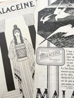 Malacéïne Seife Savon - 4 Werbungen / Publicités 1913/22