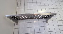 Wandkonsole aus Chromstahl