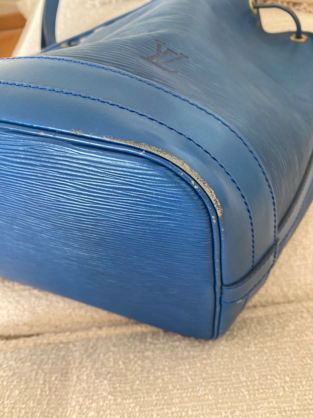 Louis Vuitton Taschen für Damen: Louis Vuitton Noe Beutel blau, Vintage – Gebraucht aus Alosen von .AMEA. 5