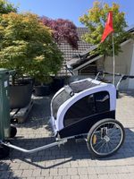 Veloanhänger für Hunde, Fahrradanhänger Hund bis 20 kg