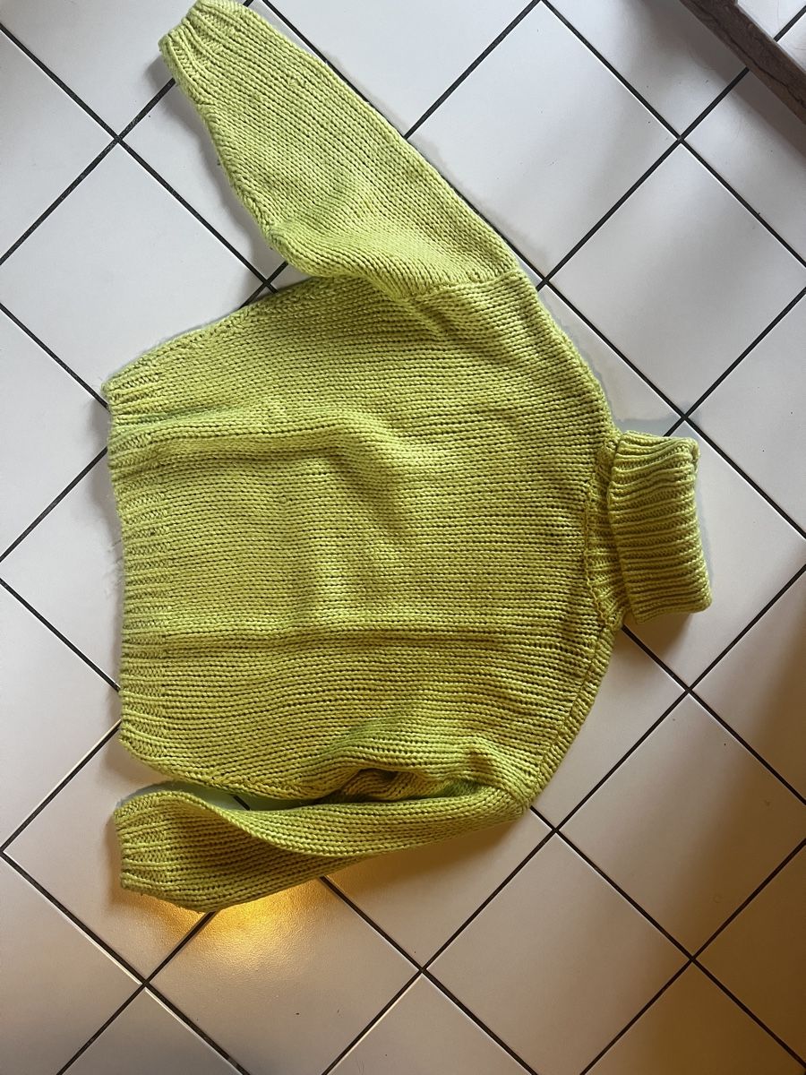 H&M Maglioni & Felpe: H&M Strickpullover, Rollkragen, Gr. S, gelbgrün – Usato da Bern venduto da fla_yj25 5