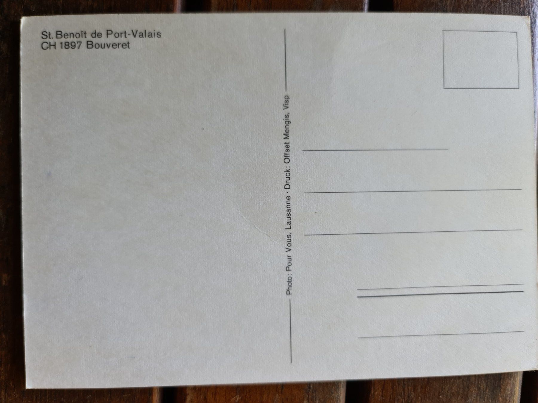 Cartoline postali: Ansichtskarte St.Benoît de Port-Valais Bouveret – Nuovo (secondo la descrizione) da Dintikon venduto da Vexi 1