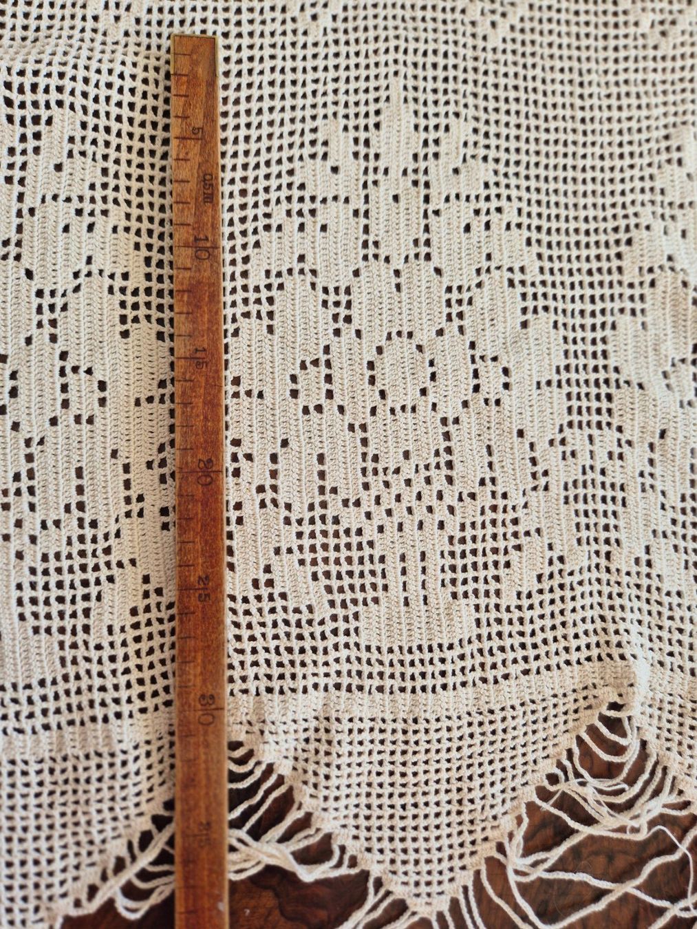Tende: Gehäkelte Vorhang, Vintage, Handarbeit, Top Zustand! – Usato da Bern venduto da aronari 2