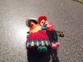 Brosche Pärchen gestrickt
