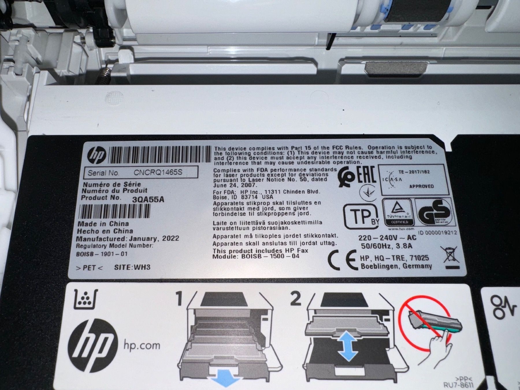 Hewlett Packard Drucker: HP Color LaserJet MFP M480 Multifunktionsgerät – Gebraucht aus Wettswil bei Zürich von  4