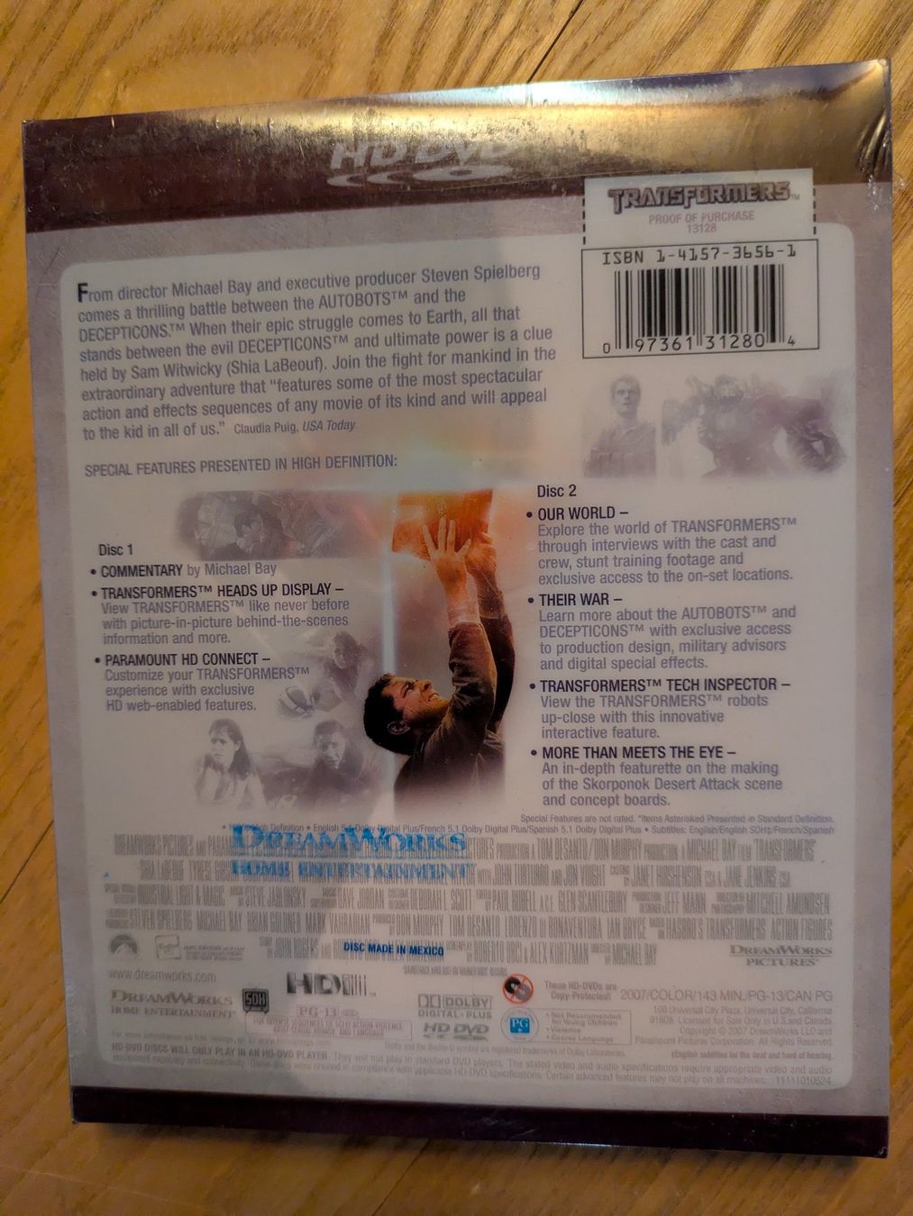 Tutti i DVDs: Transformers (HD DVD, Two-Disc Special Edition, Neu & OVP) – Nuovo e nell'imballaggio originale da Männedorf venduto da Pacer19 1
