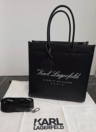 Tasche, Shopper, Tote Bag von KARL LAGERFELD, schwarz