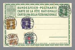SCHNAPSZAHLEN RAGAZ 12.XII.12.XII. AUF BUNDESFEIERKARTE