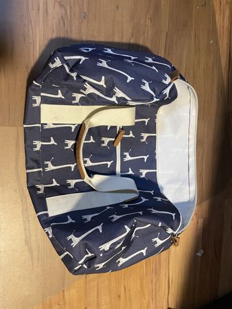 Tasche Kindertasche Giraffenmuster dunkelblau guter Zustand
