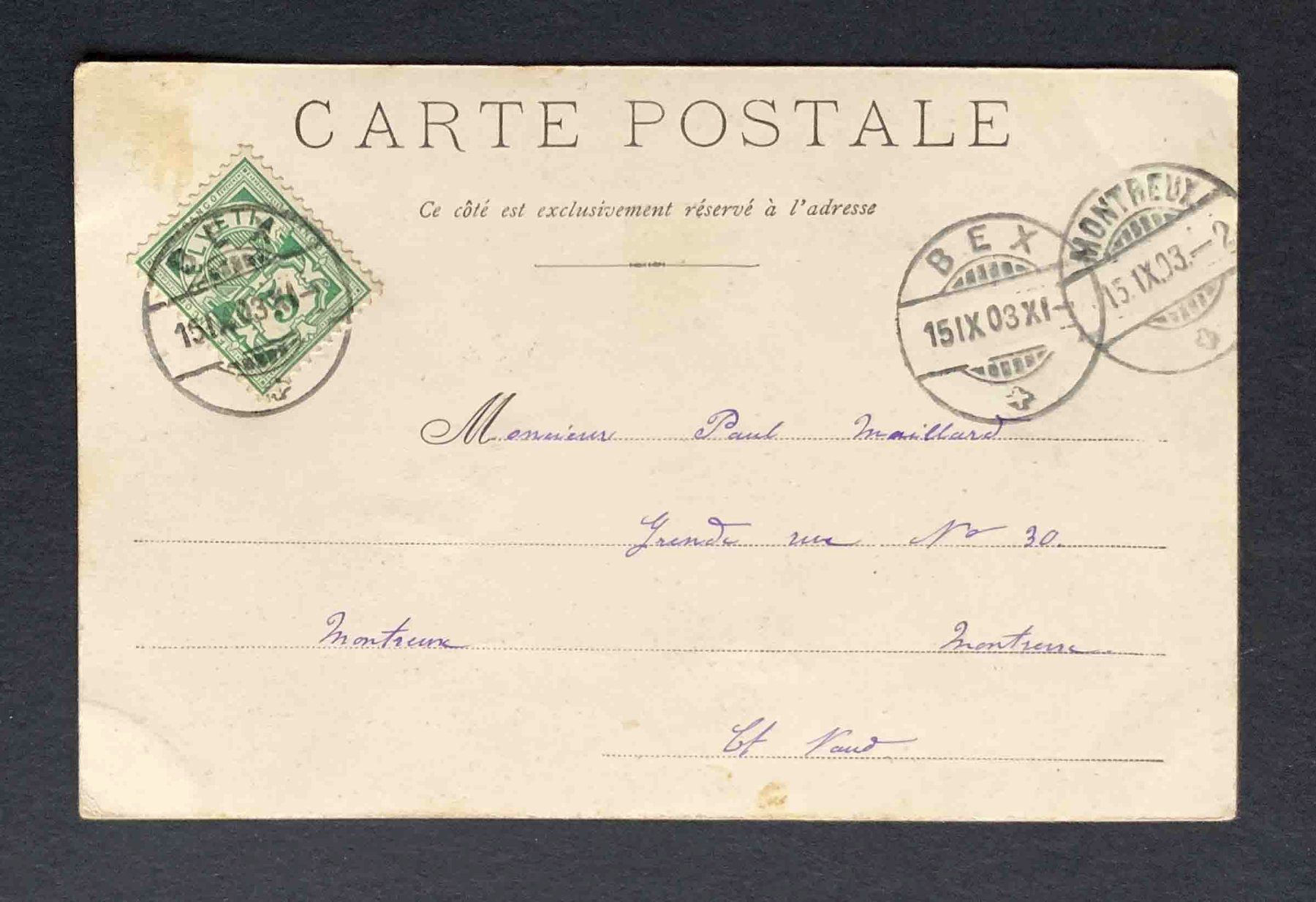Cartoline postali: AK paturage du Jura – Usato da Goldau venduto da artelier1 1