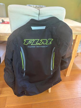 Polo FLM Motorradjacke mit Schulter/Ellbogen Protektoren