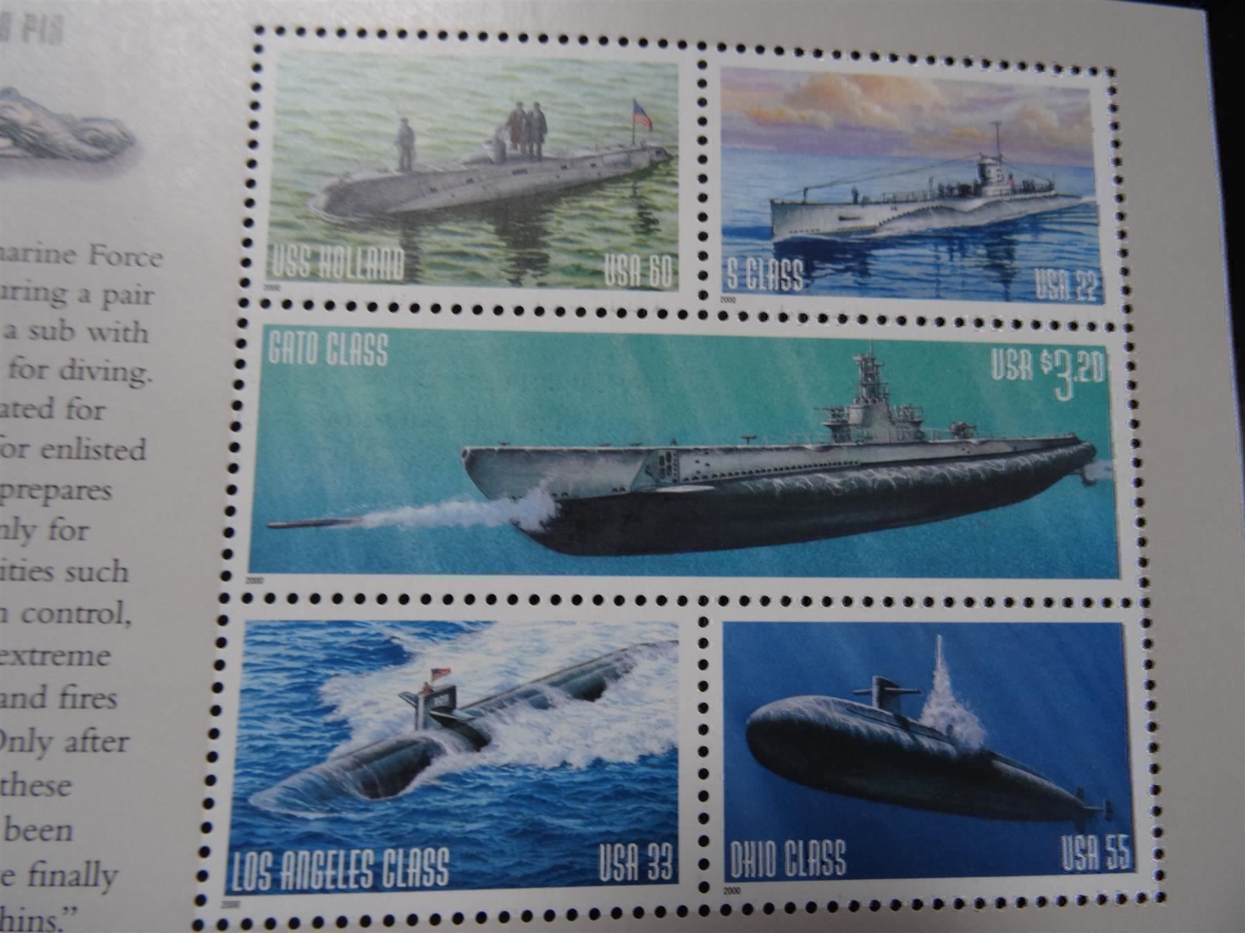 Tutti i francobolli: US Briefmarkenbogen Submarine 2000 – Nuovo (secondo la descrizione) da Lupfig venduto da Hubi64 3