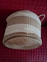 Gestreifter Strickkorb groß