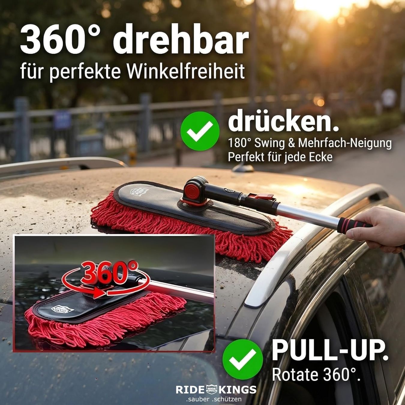 Tutti gli attrezzi: Auto Staubwedel Set Teleskop Baumwolle Lackschonend – Nuovo e nell'imballaggio originale da Suhr venduto da SchnapperCH 2