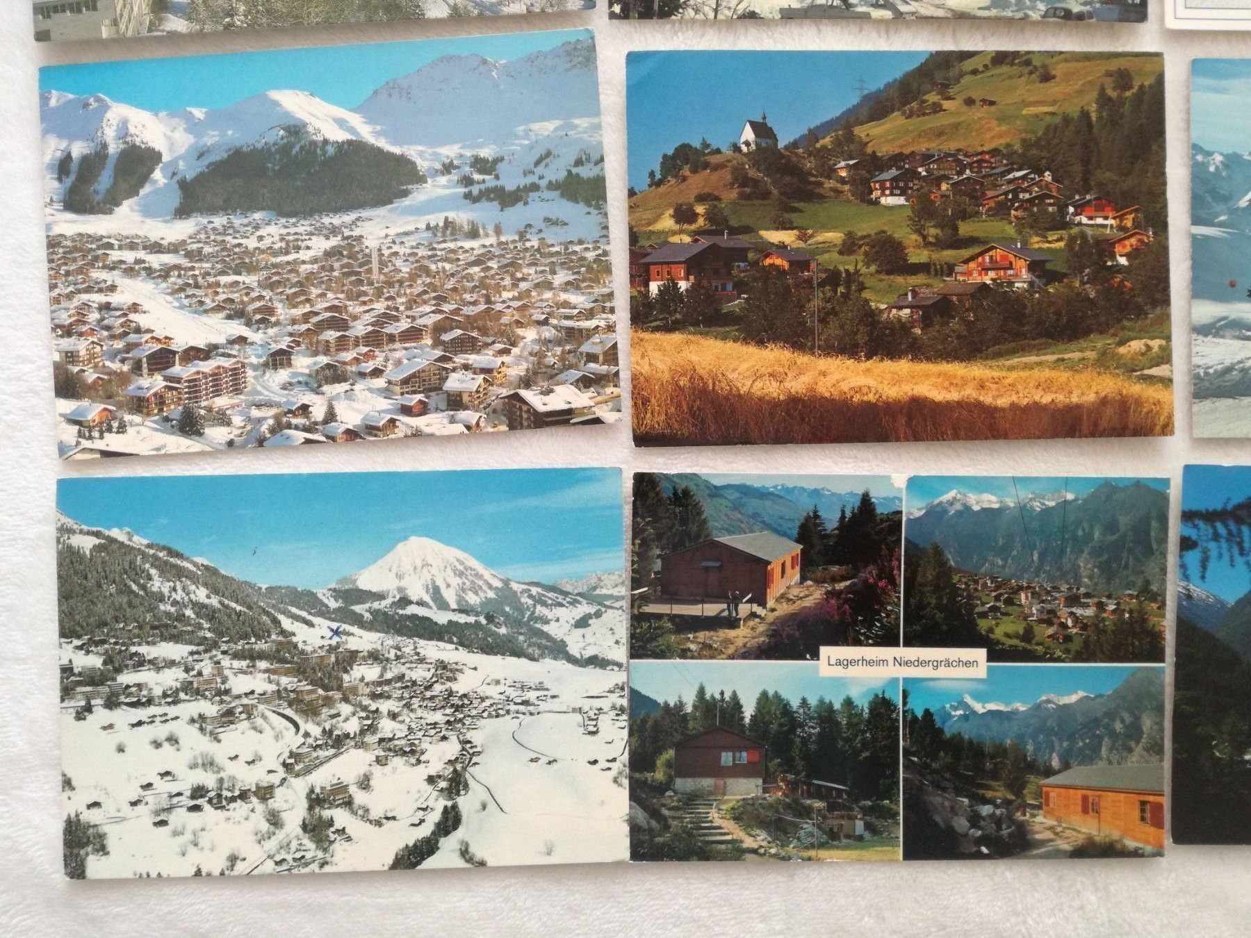 Cartoline postali: 16 AK Kanton Wallis – Usato da Zürich venduto da Tolima194 3