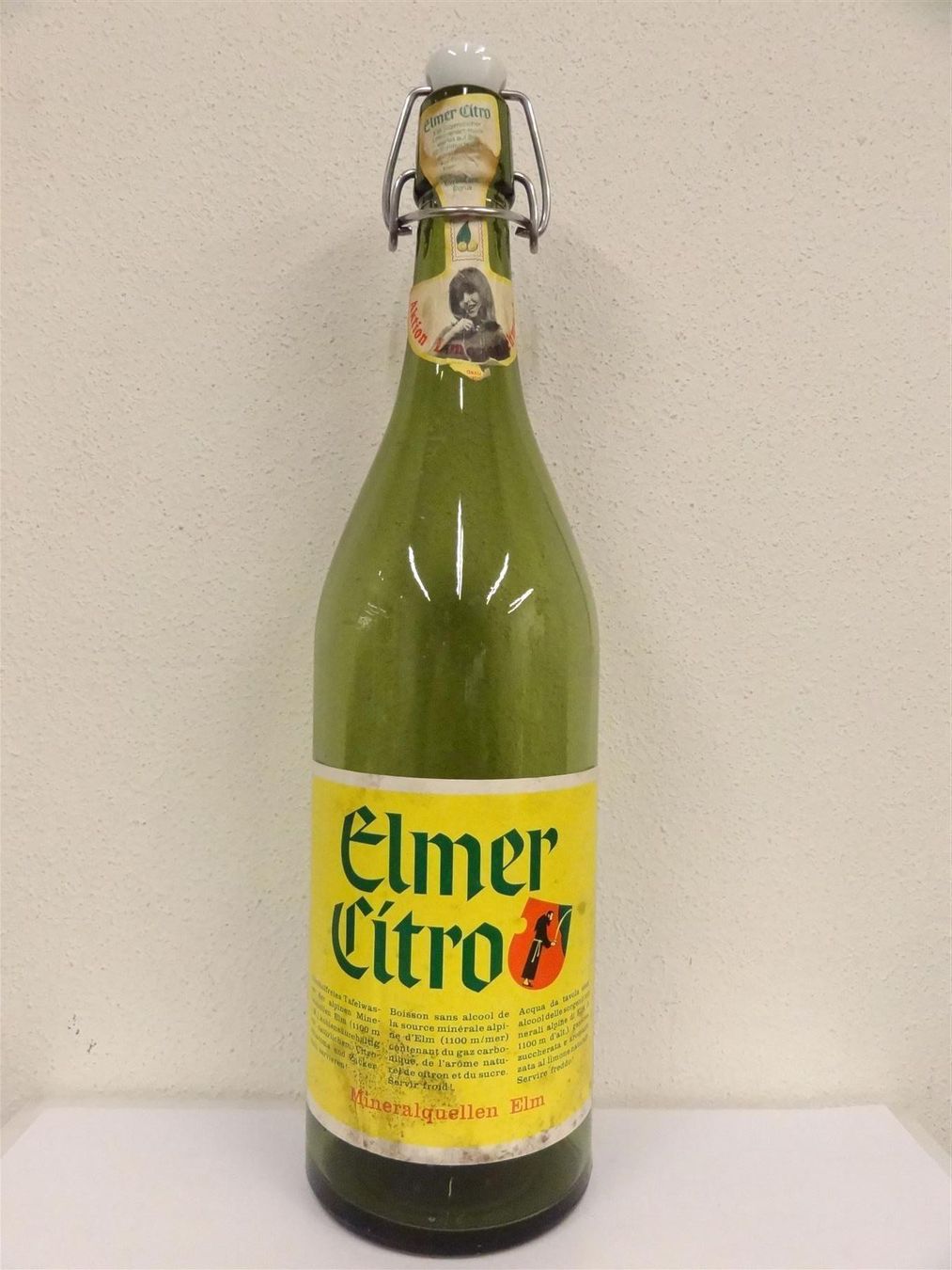 Bicchieri, Caraffe & Bottiglie: alte Flasche ELMER CITRO 1964 BÜLACH – Usato da Kerzers venduto da Flaschenposten