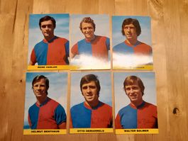 Alte Fc Basel Autogrammkarte vom Cupfinal 1970  FCB