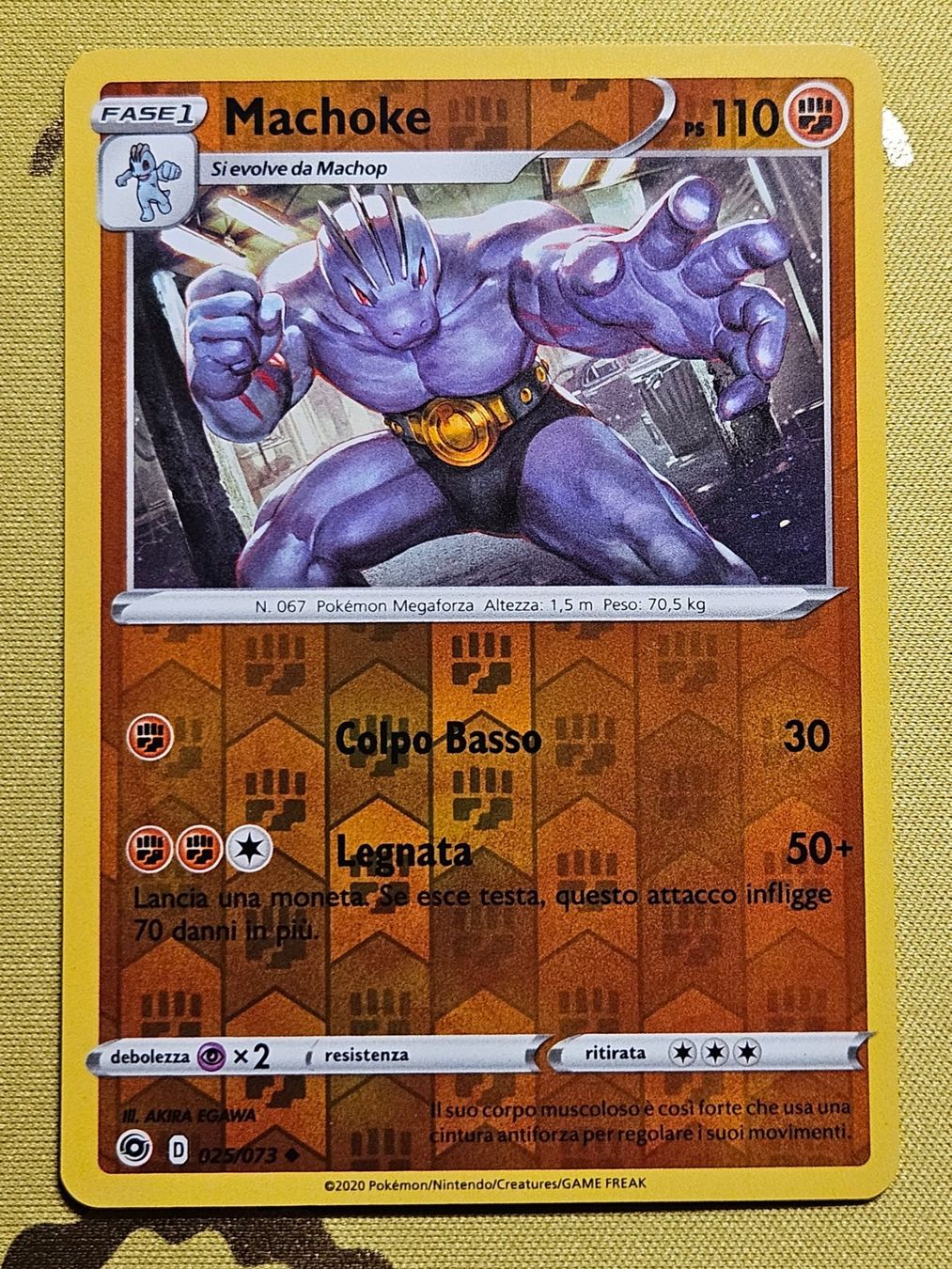 Pokémon Carte collezionabili: Champion's Path - Machoke 025/073 IT – Usato da Bellinzona venduto da Pokemarco