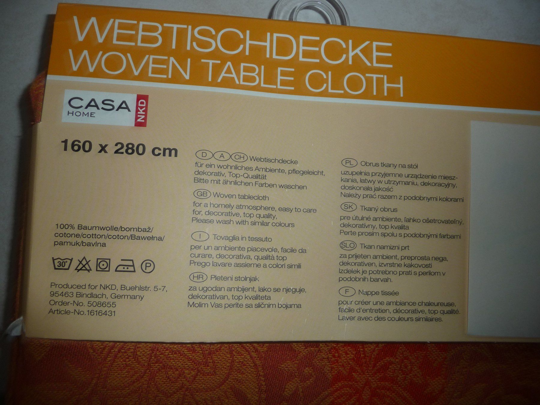 Altra biancheria da tavola: Tischdecke 160/280 NEU – Nuovo e nell'imballaggio originale da Kirchberg BE venduto da lavendel02 2