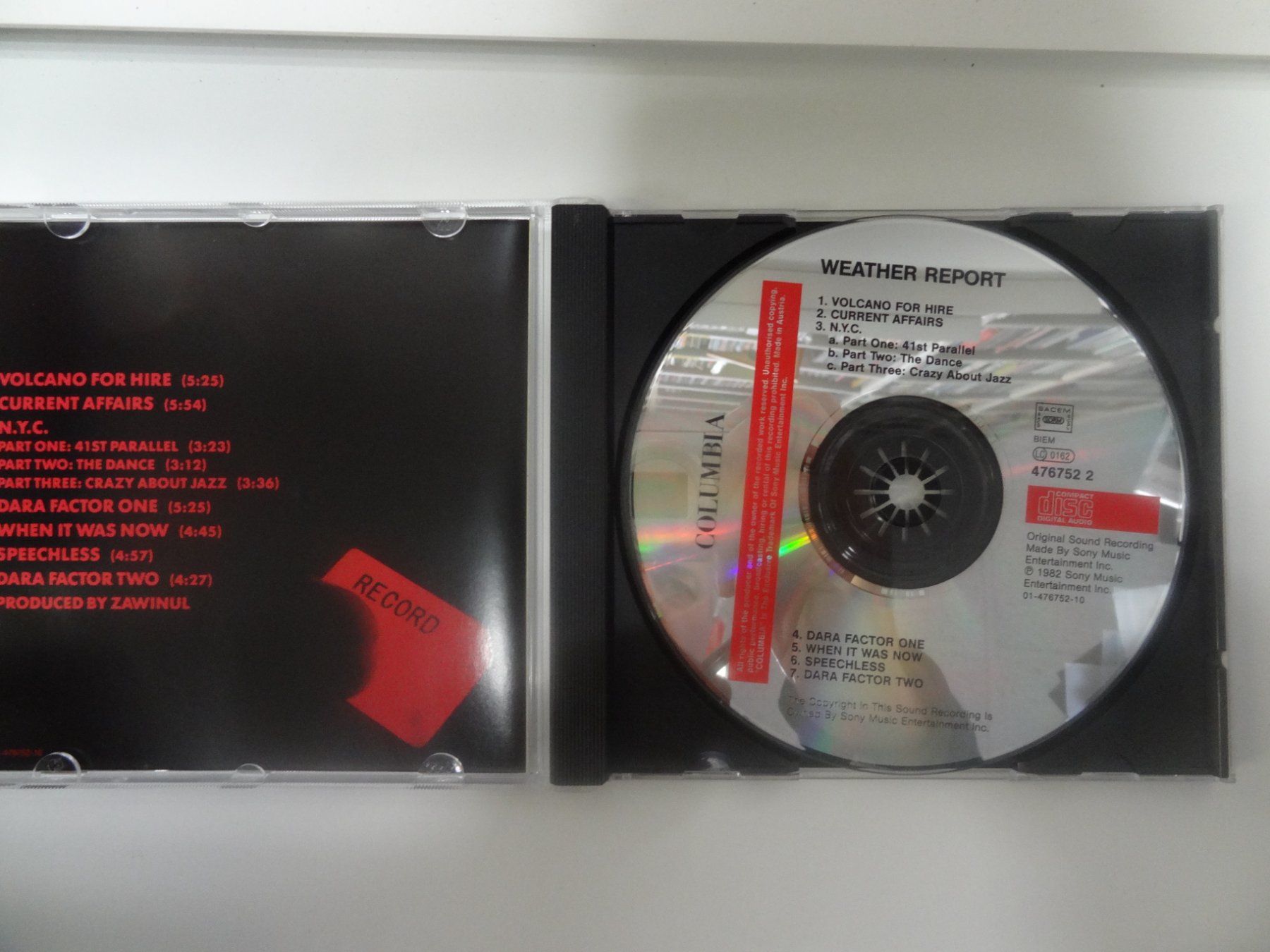 CD: Weather Report CD – Usato da luzern venduto da musicandart 2