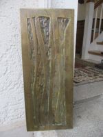 Bronze-Platte plaque de bronze ROBERT JACOT-GUILLARMOD art