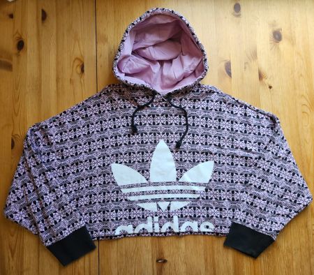 Cropped Sweater adidas Grösse S retro Pullover Hoodie