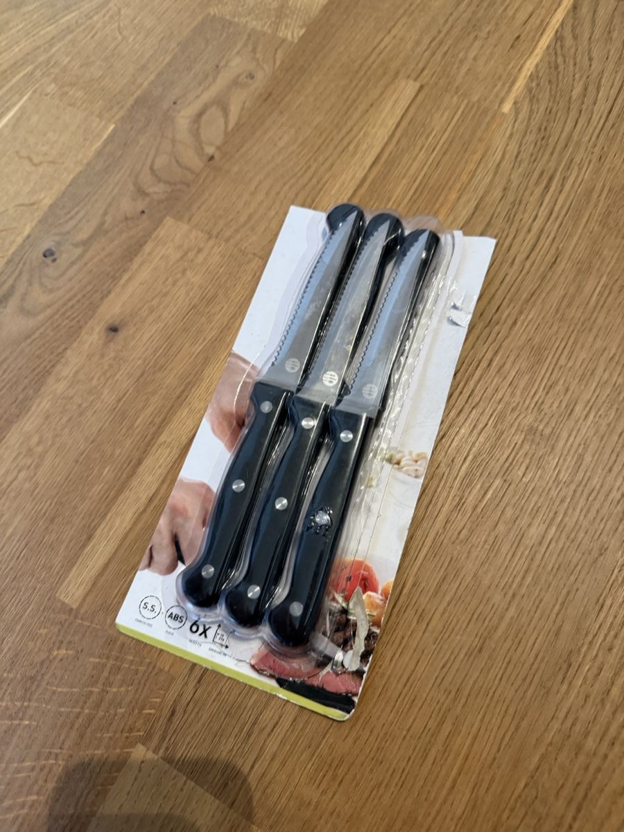 Coltelli: 6 Steakmesser im 6er-Pack – Nuovo (secondo la descrizione) da Wettingen venduto da myworldsking