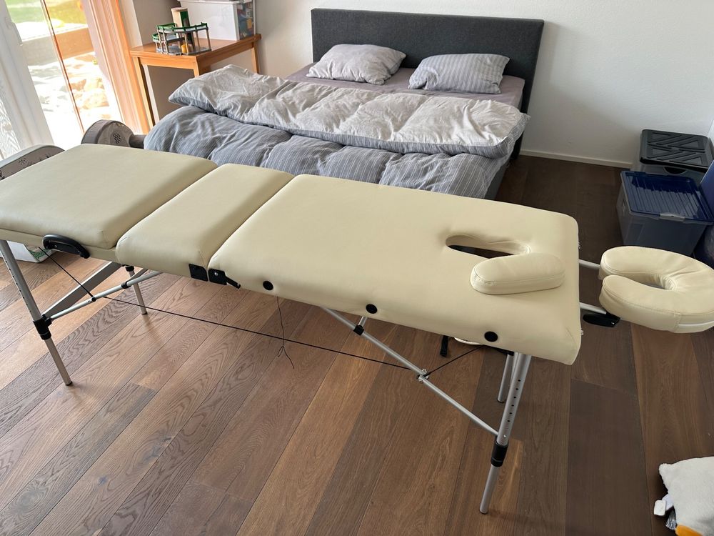 Civama Faltbare Massageliege – 11,8 Kg Leicht, Höhenverstellbar (63–84 Cm), Mit Kopfstütze & Tragetasche