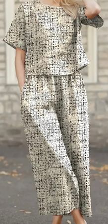 edler/stylischer Hosen-2-Teiler, weiss, L/XL